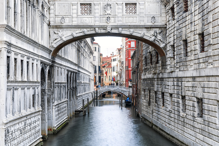 Venice . Italy. Bridge of Sighs in Veniceの写真素材