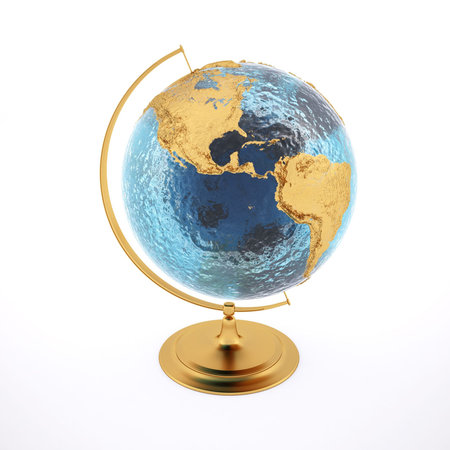 Golden Globe. isolated on white