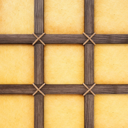 wall from wood and paper.