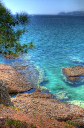 Beautiful tropical beach HDRの写真素材