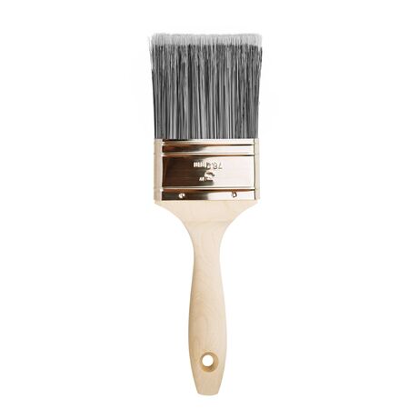 Paint brush with bristles on white backgroundの写真素材