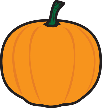 Vector illustration of a pumpkin icon or symbolのイラスト素材