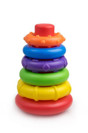 Children's multi-colored pyramidの写真素材