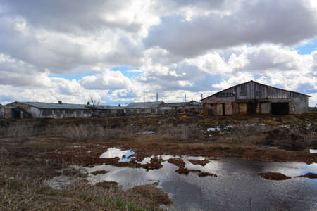 Types of certain objects in the outback resemble the state after the apocalypseの写真素材