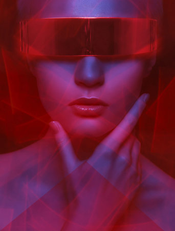 Portrait of a beautiful woman with short blond hair, beautiful makeup. Makeup concept.