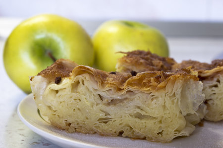 Homemade apple pieの写真素材