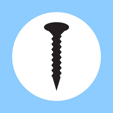 Dowel Icon, Screw symbol. Fastening element Vector illustrationのイラスト素材