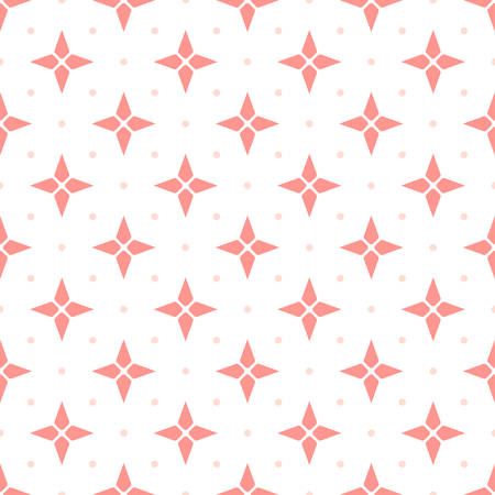 Seamless geometric pattern with stars and grid of dots. Vector Illustrationのイラスト素材
