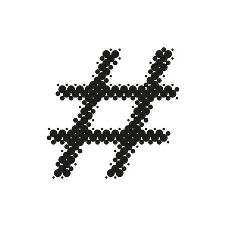 Sign hashtag illustration designのイラスト素材