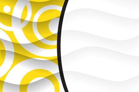 Abstract background from geometric shapes and circles. Stylish wallpaper for spring and summer. Copy space for text. Sunny day at beach. Design template banner for print or web sitesのイラスト素材