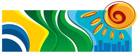 By Flagのイラスト素材