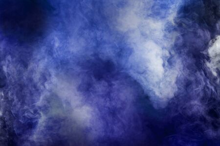abstract white smoke isolated colorful blue and purple backgroundの写真素材