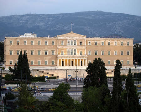 The greek parliamentの写真素材