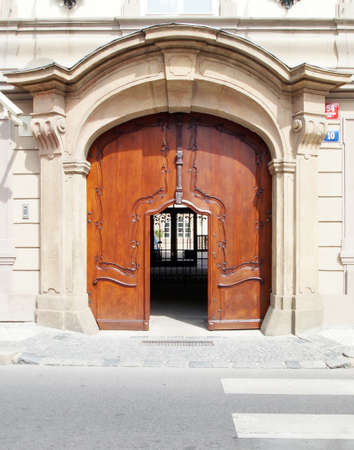 Prague, old city, old entrance の写真素材