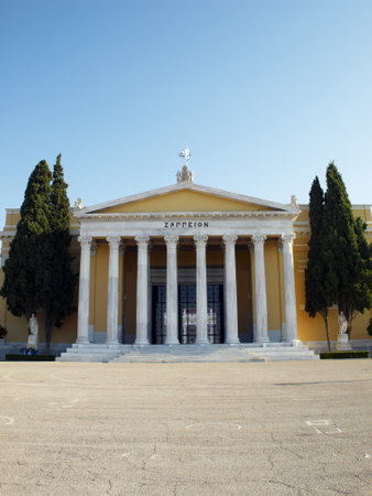 Zappeion neoclassical building, Athens, Greeceのeditorial素材