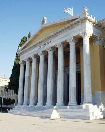 Zappeion neoclassical building, Athens, Greeceのeditorial素材