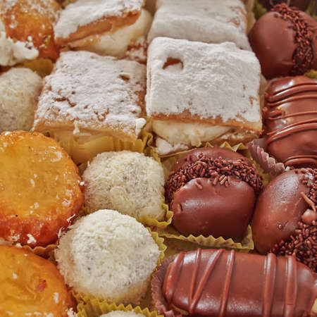 variety of pastries, sweet backgroundの写真素材