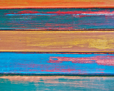 colorful wood stripesの写真素材