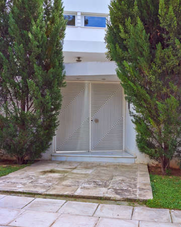 Elegant house entrance, Athens Greeceの写真素材