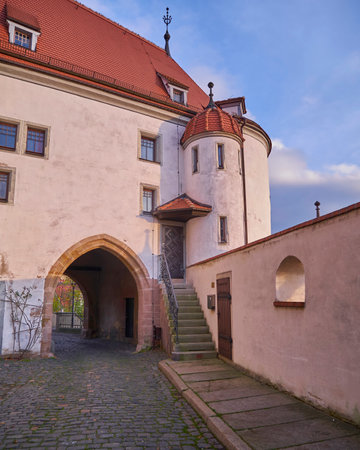 Altenburg castle palace gate, Thuringia, Germanyのeditorial素材