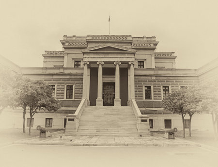 Athens, Greece, the national history museum (old parliament), filtered