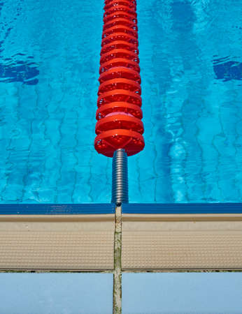 swimming pool lane, blue backgroundの写真素材