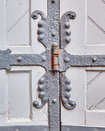 old hinge closeup, vintage door detailの写真素材