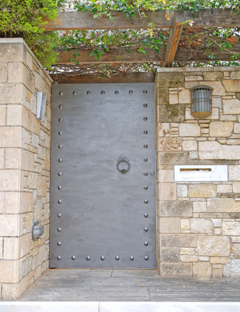Vintage house entrance, Athens Greece