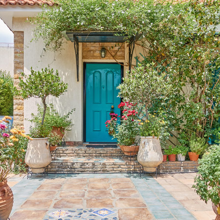 elegant house entrance