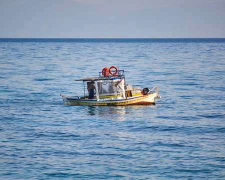 Kayki traditional Greek fishing boat