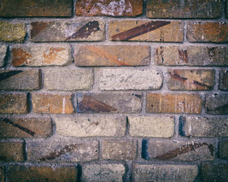 colorful bricks wall, filtered backgroundの写真素材