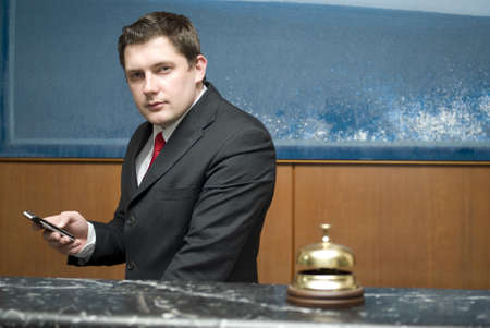 Hotel receptionistの写真素材