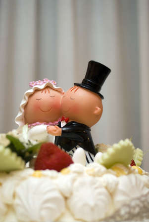 Bride and groom figurinesの写真素材