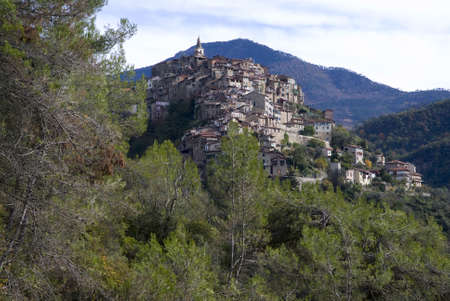 Apricale  Ancient village of Italyの写真素材