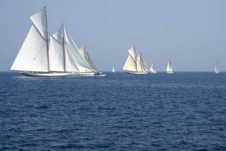 Classic yacht regattaの写真素材