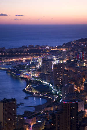 Enchanting Monegasque duskの写真素材