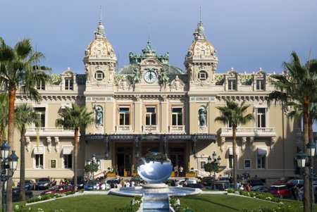 Principality of Monaco  July 28, 2011: Famous Casino in Monte Carloのeditorial素材