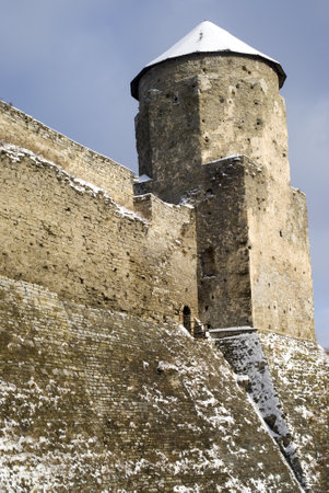 Kamyanets-Podilsky, Ukraine  January 15, 2012:  The medieval fortressのeditorial素材