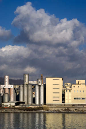 Old abandoned industrial complexの写真素材