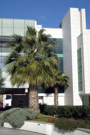Monaco, Monte-Carlo  January 27, 2010:  Exterior of a modern office buildingのeditorial素材