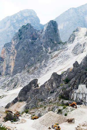 The Marble Quarries. Apuan Alps, Italyの写真素材