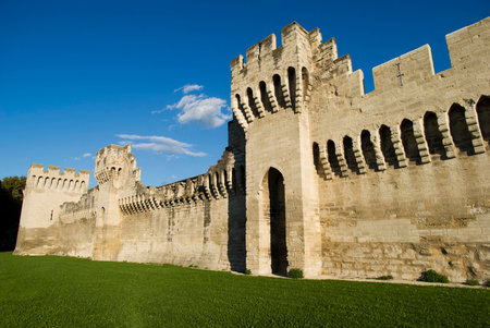 The Avignon city-wallsのeditorial素材