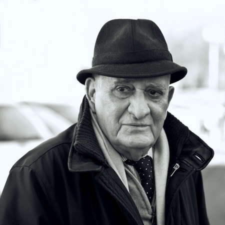 Senior man 80 years, Portraitの写真素材