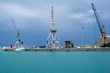 Cargo terminal portの写真素材