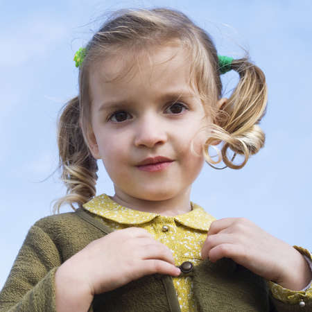 Girl smiling close upの写真素材