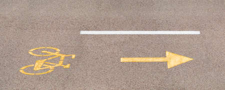 Bicycle lane signの写真素材