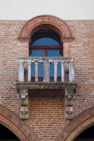 Old stone balconyの写真素材