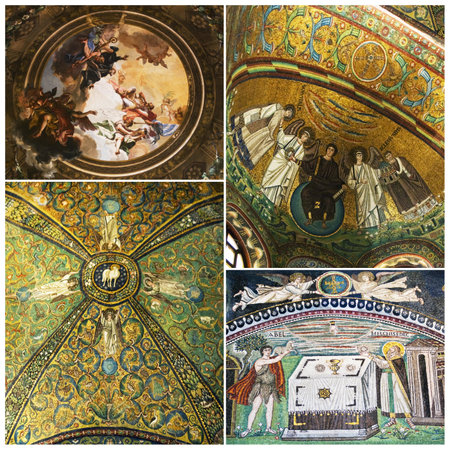Mosaics The Basilica of San Vitale. Ravenna, Italyのeditorial素材