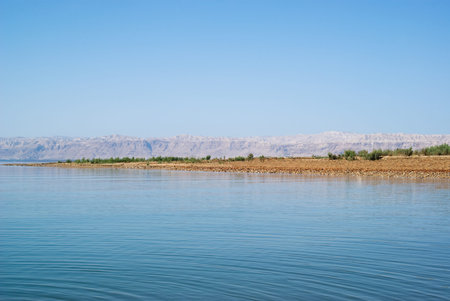 Dead Sea. View from Jordan to Israel