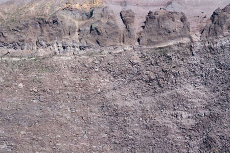 Volcanic rock inside the crater of Vesuviusの写真素材